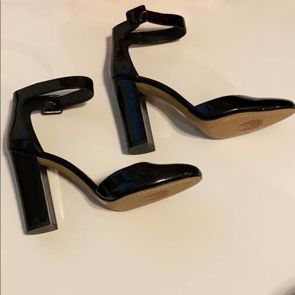 Vince Camuto Shaytel Soft Black Patent Heels - Picture 2 of 8
